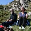 Ian Parker and Jill Harden (NTS) on Glacan Chonachair