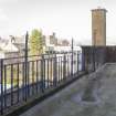 Fourth floor. Burgh Officer's House. View of balustrade with representations of the Wallace sword..