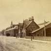 General view from north east before demolition of carriage and goods sheds.
Titled 'Kirkcudbright Station'.
PHOTOGRAPH ALBUM No 25: MR DOG ALBUM