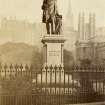 View of John Wilson Statue, Princes Street, Edinburgh, with Old Town in background.
PHOTOGRAPH ALBUM No.25: MR DOG ALBUM.