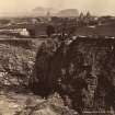 Distant view of quarry with Arthur's Seat in background
Titled: 'Edinburgh from Craigleith Quarry. 2460 G.W.W'
PHOTOGRAPH ALBUM NO 25: MR DOG ALBUM
