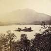 View of loch, titled 'Loch Achray and Ben Venue'.
PHOTOGRAPHER ALBUM No.25: MR DOG ALBUM.