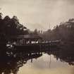 View of pier and steamer. 
Titled: 'Pier at Loch Katrine'.
PHOTOGRAPHER ALBUM No.25: MR DOG ALBUM.