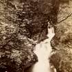 View of waterfall. 
Titled '623 Diel's Cauldron. Comrie. J.V.'
PHOTOGRAPH ALBUM No.25: MR DOG ALBUM
