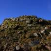 View of the breach in the broch wall at Point C, facing SW