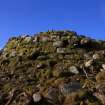 View of the breach in the broch wall at Point C, facing SW