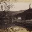 View of Wallace Monument and Abbey Craig, Stirling.
Titled 'WALLACE MONT AND ABBEY CRAIG, STIRLING. 13662 J.V.'
PHOTOGRAPH ALBUM No.11: KIRSTY'S BANFF ALBUM.