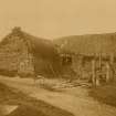 View of smithy.   
Titled: 'Smithy near Banff'.
PHOTOGRAPH ALBUM NO 11: KIRSTY'S BANFF ALBUM.