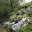 Extent of rubble to the east of the site