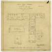 Drawing of plan of outhouses 'as existing', Riechip House.