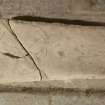 View of carved stone.