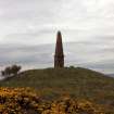 View of cairn and obelisk from the E.