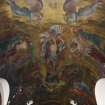 Sacred Heart Chapel. Detail of painted ceiling.