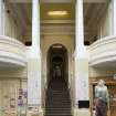 Shop/entrance hall. General view of stair to museum and galleries.