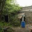 View of boundary wall from south.