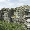 West range, north wall, view from south east