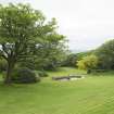 View of walled garden from south east