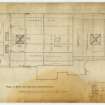 Plan of Roof showing iron construction.  
Insc: 'No.7  J.D. Swanston, Kirkcaldy, and James Davidson, Coatbridge. Joint Archts.'