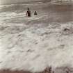 Two men sea swimming, titled 'W Holt bathing at Adyar Bar', '21.7.07'. 
PHOTOGRAPH ALBUM NO.116: D M TURNBULL
