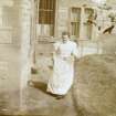 View of lady at back door, titled 'Jessie Logan, Backdoor of 2 Corrennie Gardens'.
PHOTOGRAPH ALBUM NO.116: G F TURNBULL