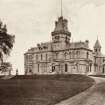 View of Gallowhill House showing front of mansion with central tower.
