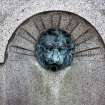 View of one of the fountain heads.