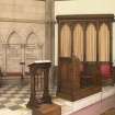 Chancel, general view of lecterns and desk