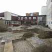 Thurso High School, Ormlie Road. Courtyard, view from south east