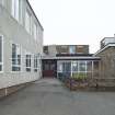 Thurso High School, Ormlie Road. South east entrance, general view from south