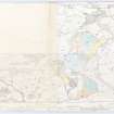 Orchil House.
Ordnance Survey Maps joined together showing the land around Orchil House with drainage arrangements marked in by hand.