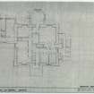 Mechanical copy of drawing showing plan of basement floor.