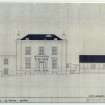 Mechanical copy of drawing showing North elevation.