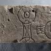 Pictish symbol stone fragment