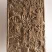 Pictish cross slab, view of front face