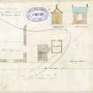 Plan of Steelyard House for Messr Harry Walker and Sons. Caldrum Works.
Sheet also contains: 
Alterations for Mr Watson.
Recto: Block plan.
Verso: Plans, elevations & sections.