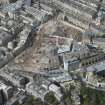 Oblique aerial view of the demolition of the St James' Centre site.