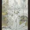 Ground floor. Still room. Detail of fern etched glass in window.