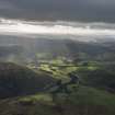 General oblique aerial view of the Cheviot Hills centred on Effgill and Crooks farmsteads.