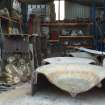 Lost Art Conservation workshop, Wigan. Fountain parts in sore area