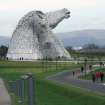 General view of the Kelpies from the south.