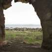 View from within cave with Isle of May in background