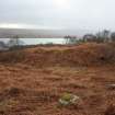 General view of possible souterrain and hut circle at Bhuachaille Loch Hope, Durness, Sutherland