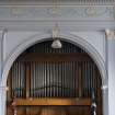 Gallery. Detail of organ pipes.