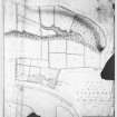 Mechanical copy of drawing showing plan of part of the estate of Tullibody.