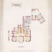 Drawing of ground floor plan, Dean Park House, Edinburgh.