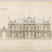 Drawing of front elevation, Dean Park House, Edinburgh.
