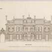 Drawing of front elevation, Dean Park House, Edinburgh.