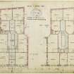 Drawing showing ground and first floor plans for offices, Victoria Road, Dundee.