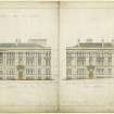 Drawing showing elevations for offices, East Bell Street, Dundee.