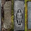 Selected medieval and modern graveslabs at Eilean Fhianain (composite image)